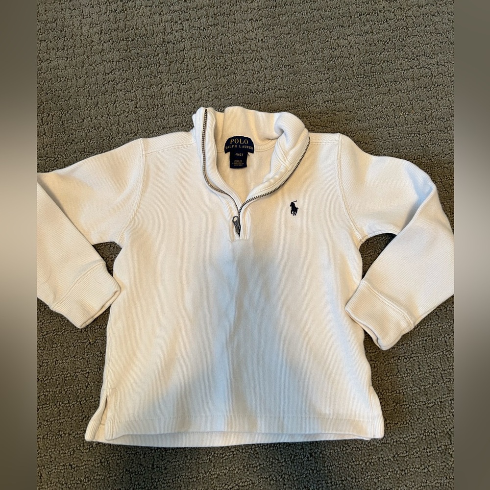 Boys Ralph Lauren Quarter Zip pullover size 4t